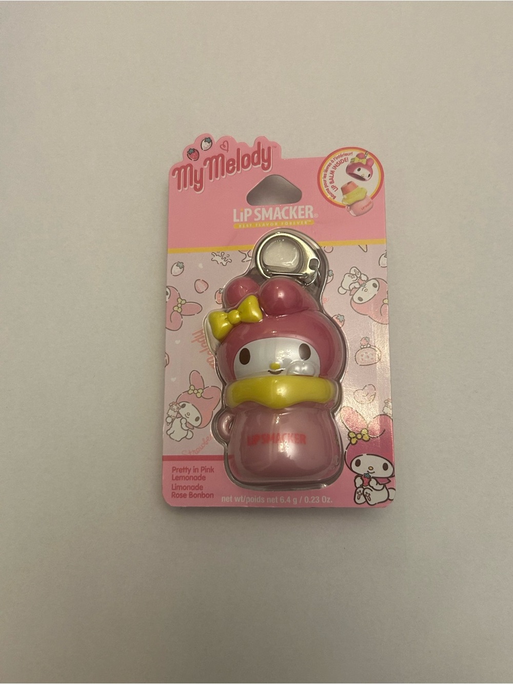 My Melody Sanrio Collectible Hello Kitty Lip Smackers Balm Keychain